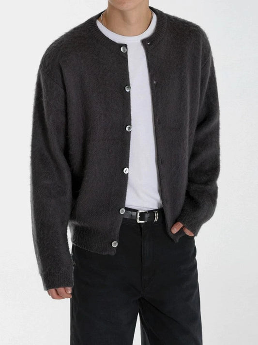 RT No. 32614 DARK GRAY KNITWEAR CARDIGAN