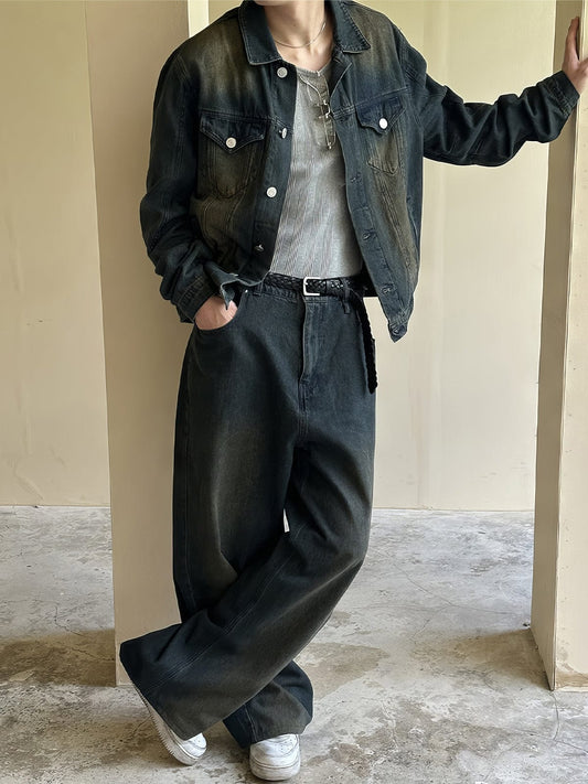 RT No. 12602 WASHED NAVY BLUE DENIM JK