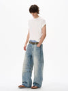 RT No. 18136 BLUE DENIM STRAIGHT JEANS
