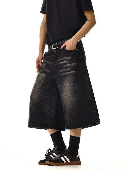 RT No. 18223 WASHED DENIM SHORTS