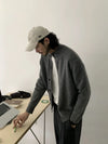 RT No. 19844 GRAY KNIT CARDIGAN SWEATER