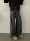 RT No. 28106 PLEATED WIDE STRAIGHT PANTS
