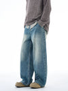 RT No. 19561 BLUE DENIM BAGGY STRAIGHT JEANS
