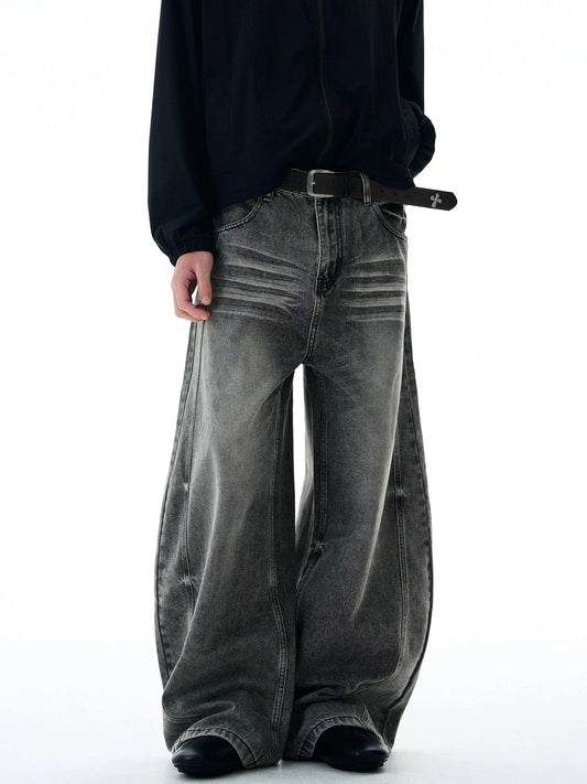 RT No. 32824 WHISKER WASH SCIMITAR DENIM JEANS