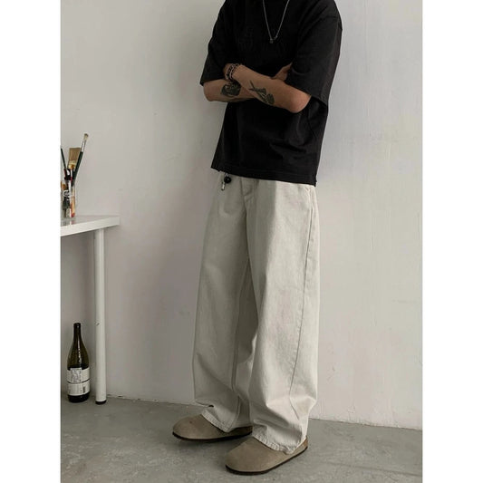 RT No. 18770 KAJU WIDE STRAIGHT JEANS