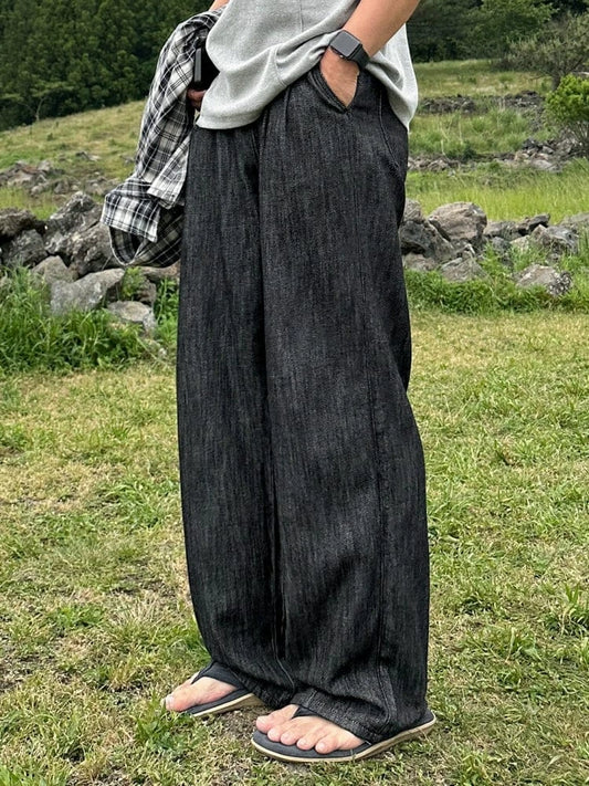 RT No. 18271 BLACK STRAIGHT JEANS