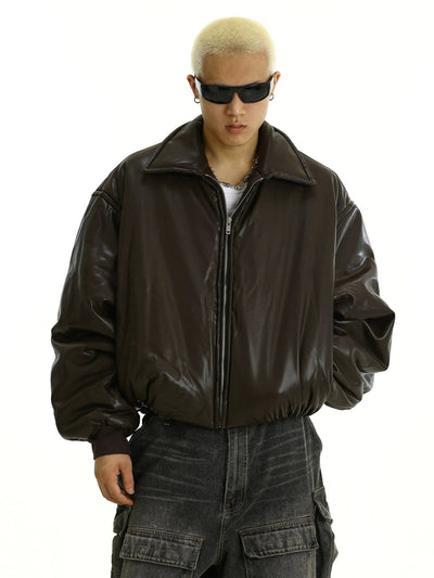 RT No. 11430 ZIP-UP COLLAR LEATHER JK