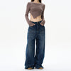 RT No. 12135 DEEP BLUE STRAIGHT DENIM JEANS