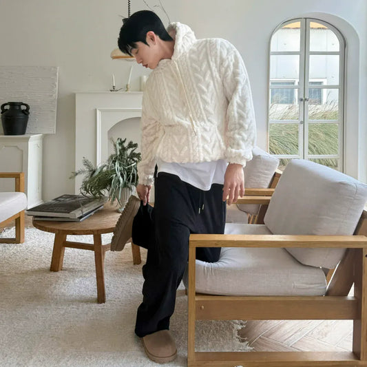 RT No. 42105 KNITWEAR TWIST PULLOVER HOODIE