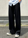 RT No. 18178 BLACK STRAIGHT CASUAL PANTS