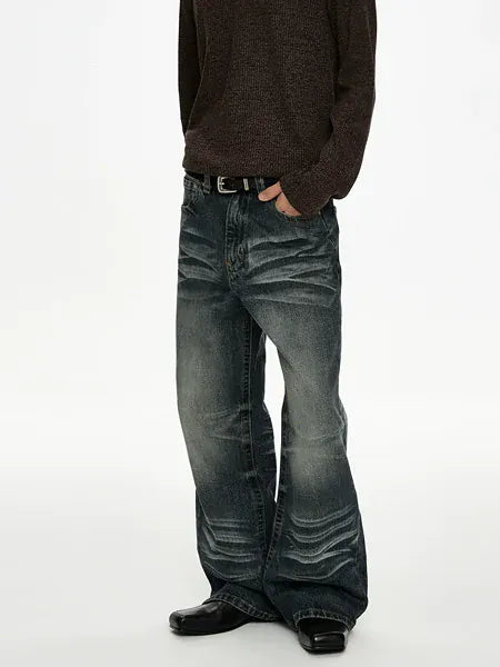 RT No. 50024 WHISKER WASH DENIM JEANS