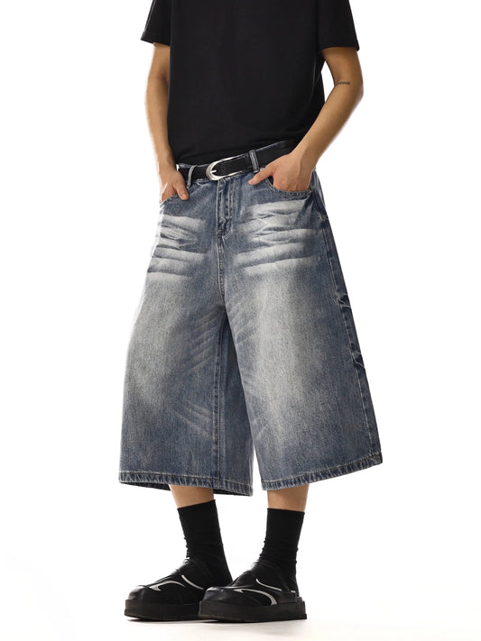RT No. 18223 WASHED DENIM SHORTS