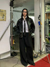 RT No. 29129 PLEATED BAGGY STRAIGHT PANTS