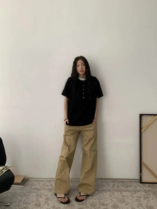 RT No. 19508 SILHOUETTE PLEATED CASUAL PANTS