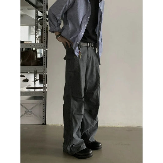 RT No. 18768 MULTI-POCKET WORKWEAR STRAIGHT PANTS
