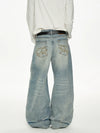 RT No. 50007 LIGHT BLUE WHISKER WASH DENIM JEANS