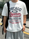 RT No. 18267 WHITE LETTERED CHICAGO SHORT SLEEVE