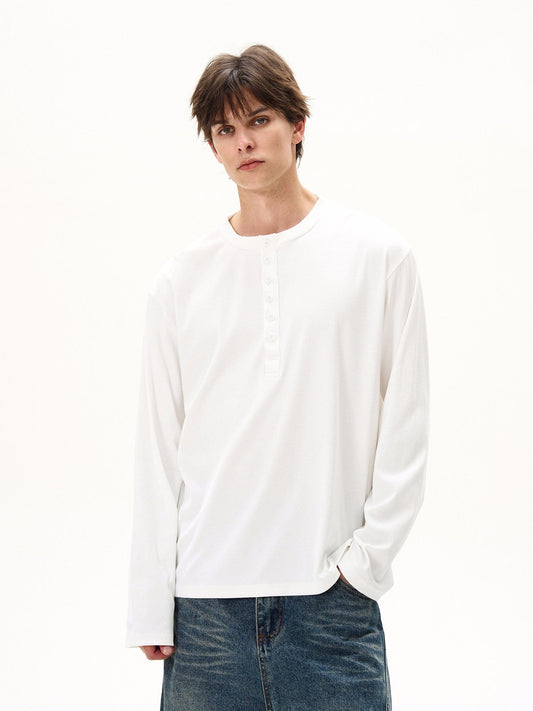 RT No. 50500 HENLEY COLLAR LONG SLEEVE
