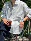 RT No. 25012 STRIPE BUTTON-UP SHIRT