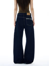 RT No. 19565 CONTRAST BLUE DENIM MACHETE JEANS