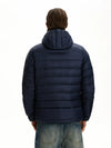RT No. 50240 RIBBED DOWN HOODED JACKET