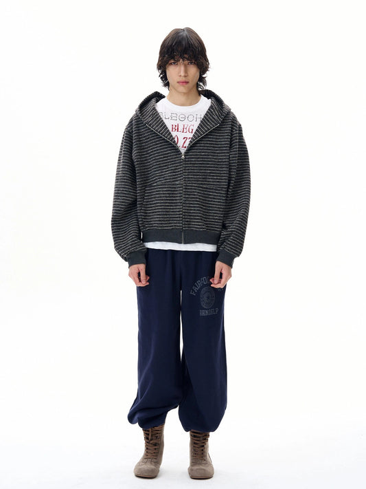 RT No. 31009 STRIPE ZIP HOODIE
