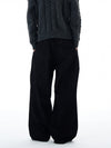 RT No. 25040 RAW DENIM PLEATED WIDE STRAIGHT JEANS