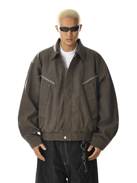 RT No. 28002 RECONSTRUCTED GRAY LEATHER JK