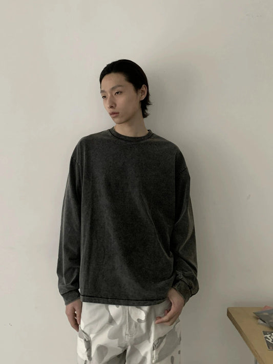 RT No. 19737 WASHED BLACK LONGSLEEVE