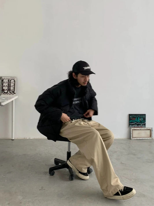 RT No. 18744 HYOJUN PLEATED STRAIGHT PANTS
