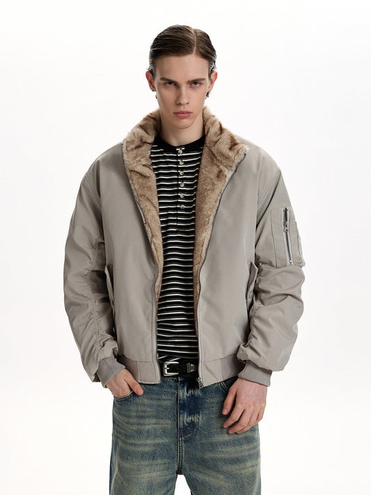 RT No. 55001 SILHOUETTE FUR BOMBER JACKET