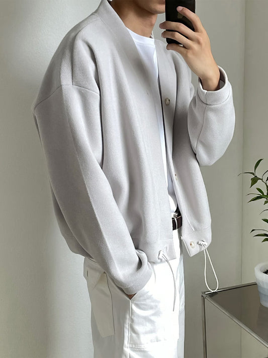 RT No. 12667 KNIT V-NECK CARDIGAN JK
