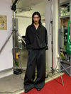 RT No. 29136 DRAPE WIDE BAGGY PANTS