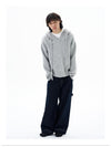 RT No. 29019 BLACK STITCHED WIDE BAGGY JANTS
