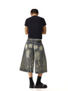 RT No. 18122 LIGHTNING WASHED DENIM SHORTS