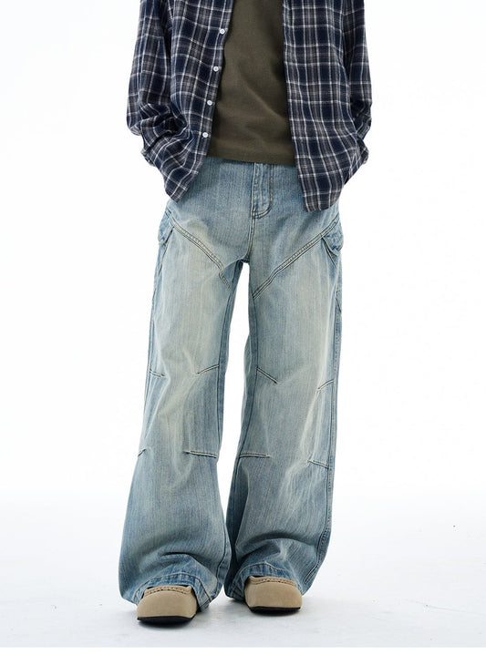 RT No. 19564 CARPENTER DENIM BLUE BAGGY JEANS
