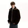 RT No. 40760 SUEDE FUR COLLAR JACKET