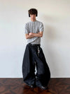 RT No. 18723 VERTICAL KNIT HENRY COLLAR SHORT SLEEVE