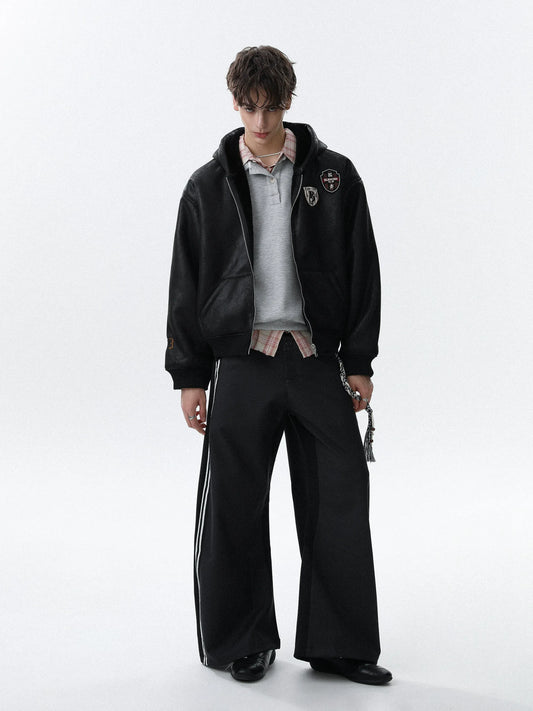 RT No. 50212 MATTE PATCH EMBROIDERY HOODIE