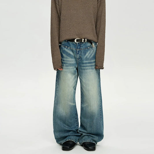 RT No. 40832 WHISKER WASHED DENIM JEANS