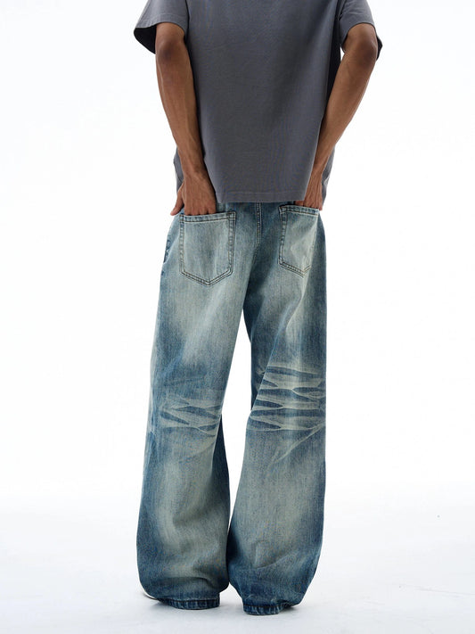 RT No. 19538 WASHED BLUE DENIM JEANS