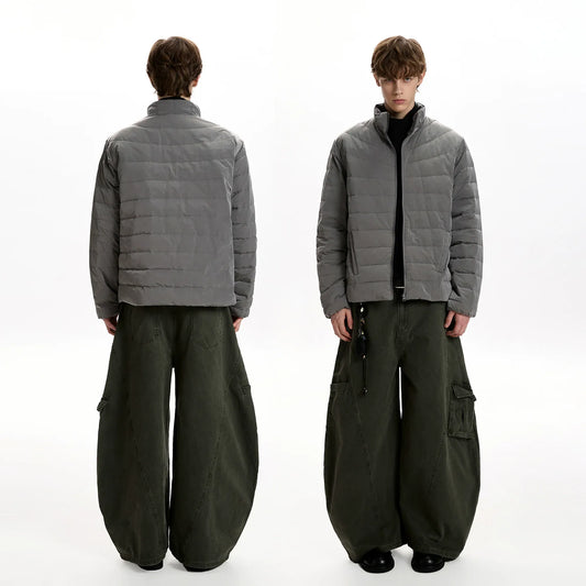 RT No. 50040 STAND COLLAR RIBBED JACKET