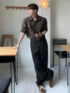 RT No. 32041 BROWN BUTTON-UP WORKWEAR SHIRT