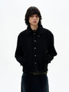 RT No. 32517 FUR COLLAR SUEDE JK