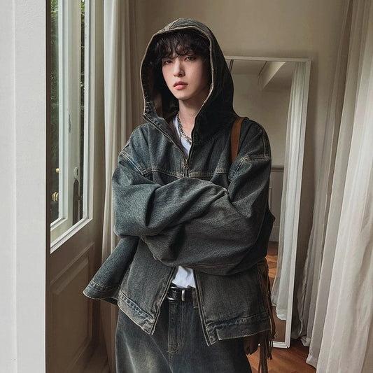 RT No. 18530 BLUE HOODED DENIM JK & RELAX JEANS