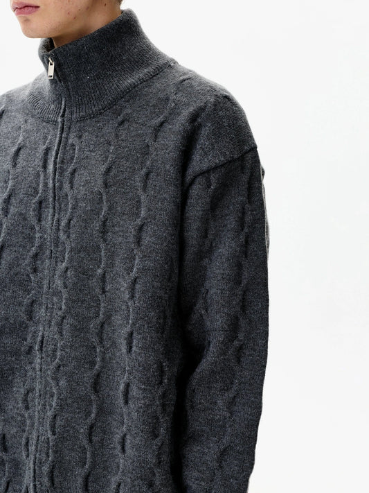 RT No. 50280 KNITWEAR TWIST COLLAR SWEATER