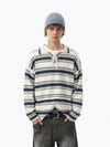 RT No. 50304 KNITWEAR STRIPE COLLAR SWEATER