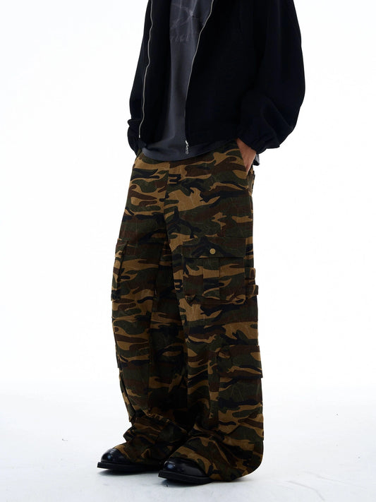 RT No. 19566 WOODLAND CAMO BAGGY CARGO PANTS