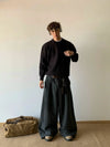 RT No. 18729 KNIT SILHOUETTE PULLOVER SWEATER