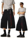 RT No. 18226 RECONSTRUCTED DENIM CARGO SHORTS